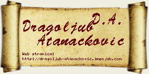 Dragoljub Atanacković vizit kartica